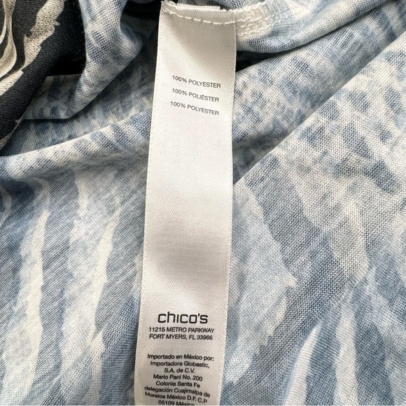 NEW Chico’s Animal Print Blouse Shirt. Classic Boho 90s bold Snakeskin zebra. 1 - Picture 6 of 14